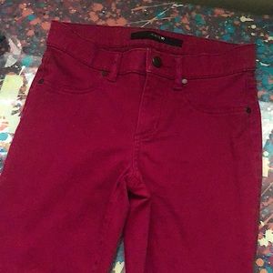 Ruby red/ purple-ish pants